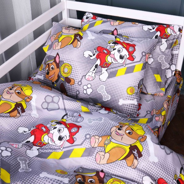 Фото - Комплект постельного белья MirSon Ranforce Elite 17-0781 Paw Patrol gray 220х240 (2200011259765)